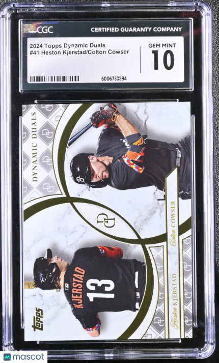 2024 Topps Dynamic Duals Heston Kjerstad/Colton Cowser #41 CGC 10