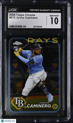 2024 Topps Chrome Junior Caminero #213 CGC 10