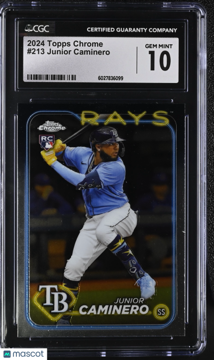 2024 Topps Chrome Junior Caminero #213 CGC 10