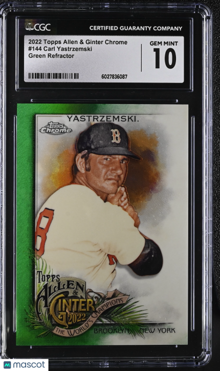2022 Topps Allen & Ginter Chrome Carl Yastrzemski #144 CGC 10