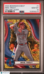 2024 Bowman's Best Mike Trout #1 PSA 10