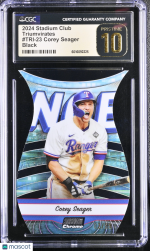 2024 Stadium Club Corey Seager #TRI-23 Triumvirates CGC 10