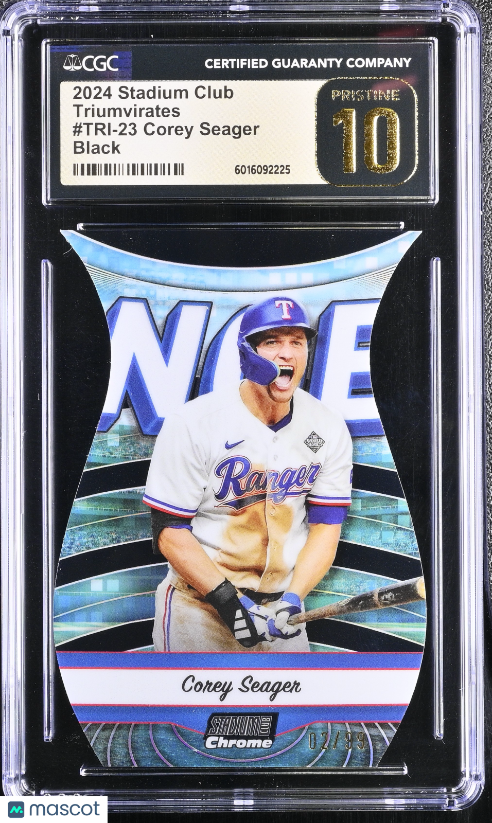 front-watermark-V2_e4548c25-691b-47e5-9d10-9d00103551a2 2024 Stadium Club Corey Seager #TRI-23 Triumvirates CGC 10 - Image 1