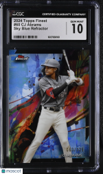 2024 Topps Finest CJ Abrams #60 CGC 10