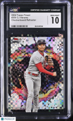 2024 Topps Finest CJ Abrams #265 Checkerboard Refractor CGC 10