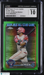 2024 Topps Chrome Update Marcus Semien #ASGC-38 All-Star Game CGC 10