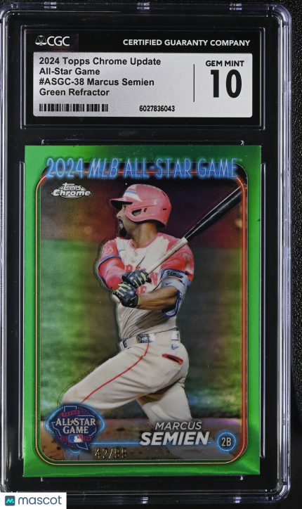2024 Topps Chrome Update Marcus Semien #ASGC-38 All-Star Game CGC 10
