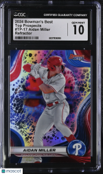 2024 Best Aidan Miller #TP-17 Top Prospects CGC 10