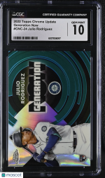 2022 Topps Chrome Update Julio Rodriguez #GNC-24 Generation Now CGC 10