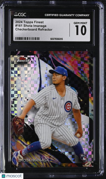 2024 Topps Finest Shota Imanaga #161 CGC 10