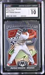 2021 Panini Mosaic Rafael Devers #P3 Producers CGC 10