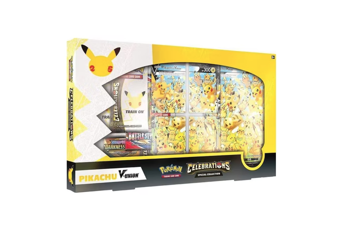 s680129065388134146_p1006_i2_w722 Pokémon Celebrations Pikachu V Box W/ Mat - Image 1