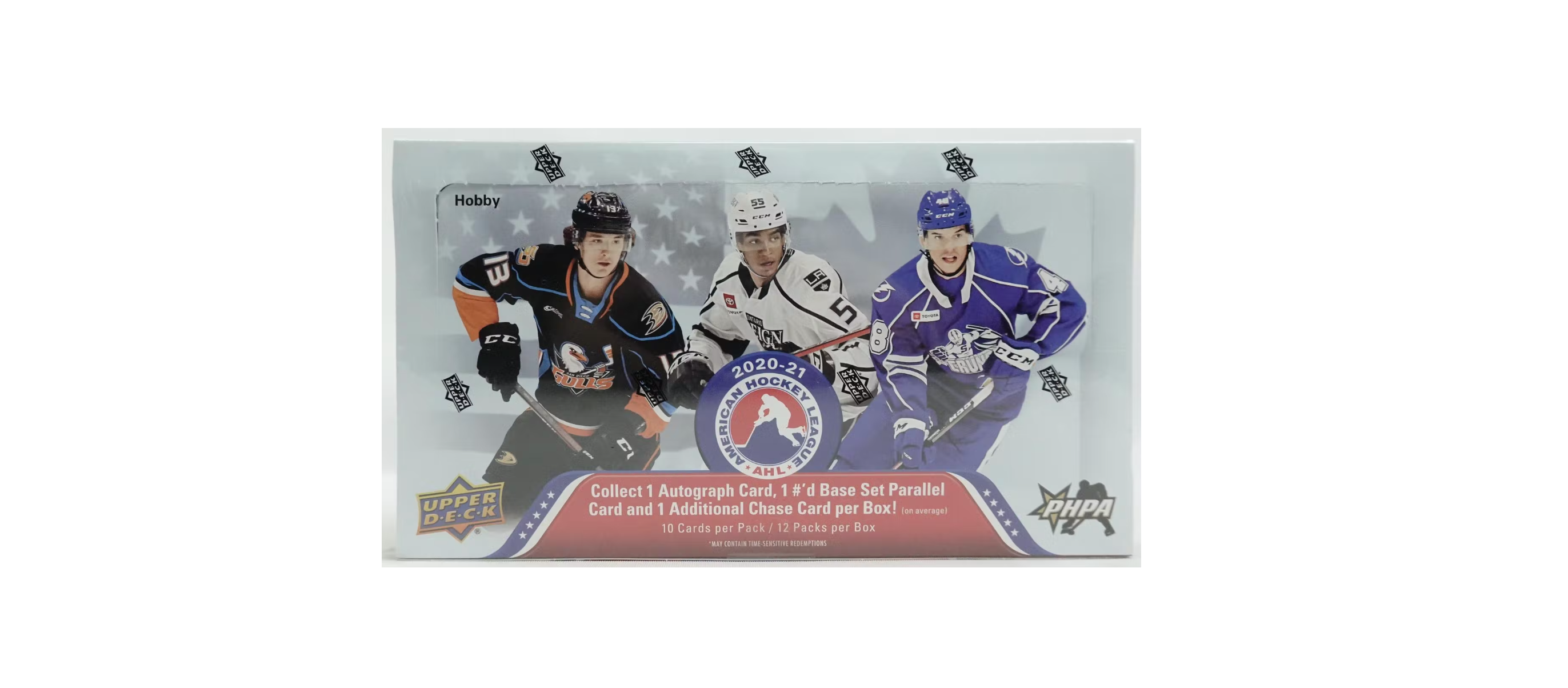s680129065388134146_p1093_i3_w2744 2020/21 Upper Deck AHL Hockey Hobby Box - Image 1