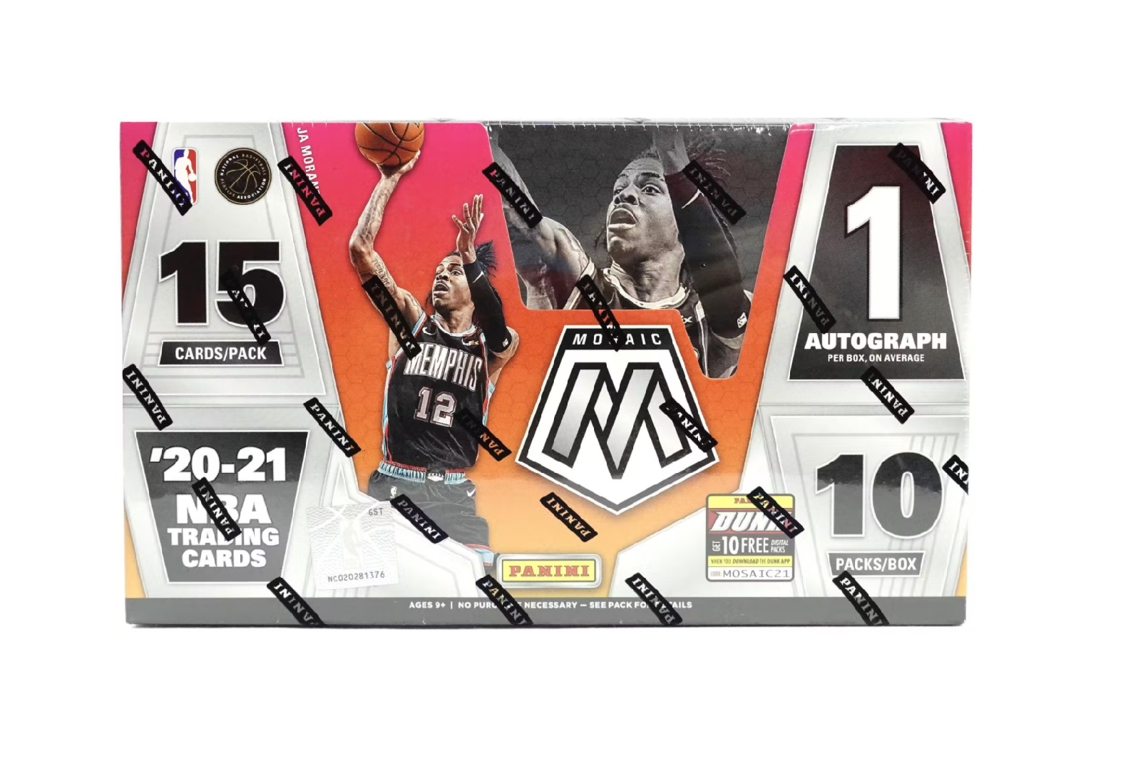 s680129065388134146_p1221_i3_w1610 2020/21 Panini Mosaic Basketball Hobby Box - Image 1