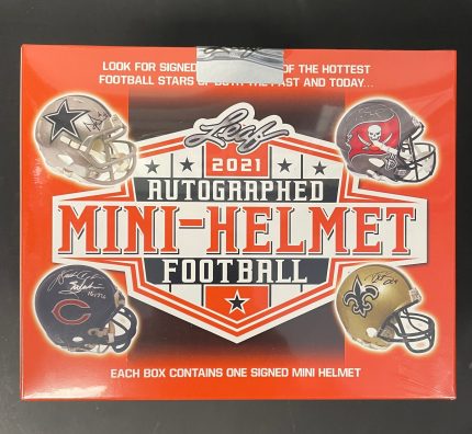 2021 Leaf Autographed Mini Helmet Football Box