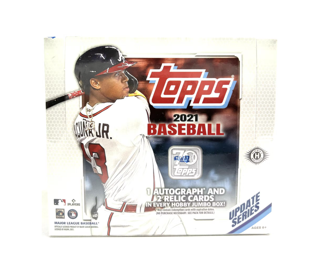 s680129065388134146_p1342_i2_w1258 2021 Topps Baseball Update Series Jumbo 6 Box Case - Image 1