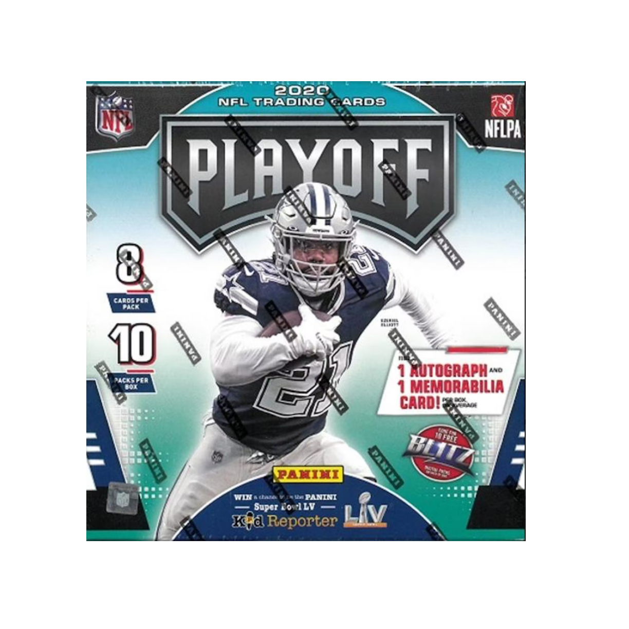 s680129065388134146_p1347_i2_w1224 2020 Panini Playoff Football Hobby Box - Image 1