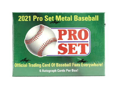 2021 Leaf Pro Set Metal Baseball Hobby 12 Box Case