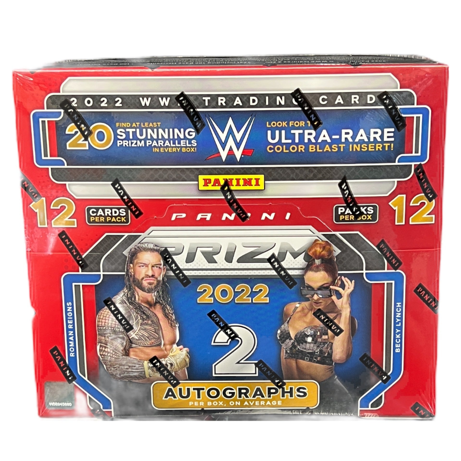 s680129065388134146_p1621_i1_w1920 2022 Panini WWE Prizm Wrestling Hobby 12 Box Case - Image 1