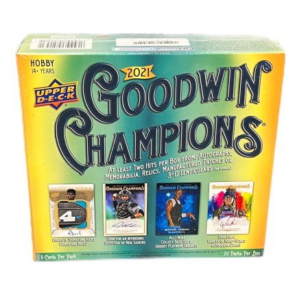 2021 Upper Deck Goodwin Champions Hobby Box