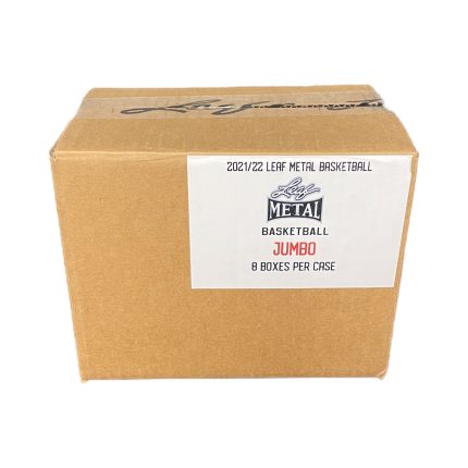 2021-22 Leaf Metal Basketball Jumbo 8 Hobby Box Case