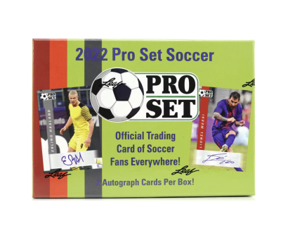2022 Leaf Pro Set Soccer 10 Hobby Box Case