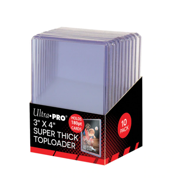 s680129065388134146_p172_i2_w582 Ultra Pro 3x4 Super Thick 180pt Top Loaders 10ct - Image 1