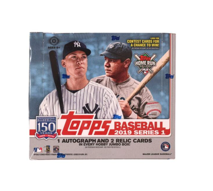 2019 Topps Series 1 Baseball Jumbo Hobby Box