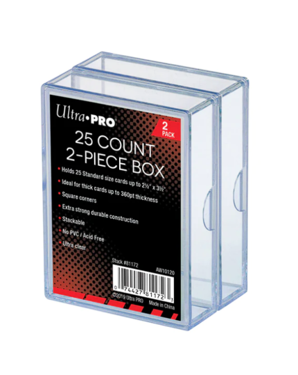 Ultra Pro 25 Count 2 Piece Storage Box 2ct