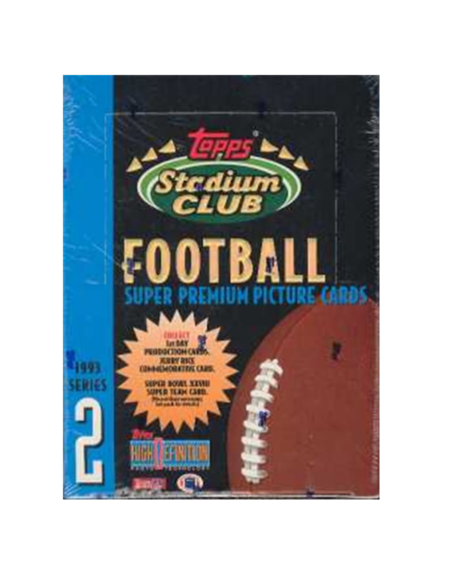 s680129065388134146_p198_i4_w908 1993 Stadium Club Football Series 2 Wax Box - Image 1