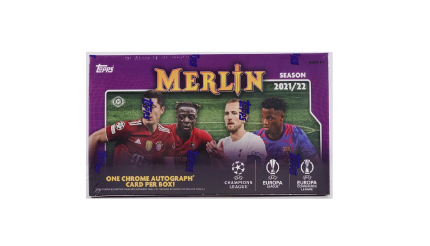 2021/22 Topps UEFA Champions League Merlin Chrome Soccer Hobby Box