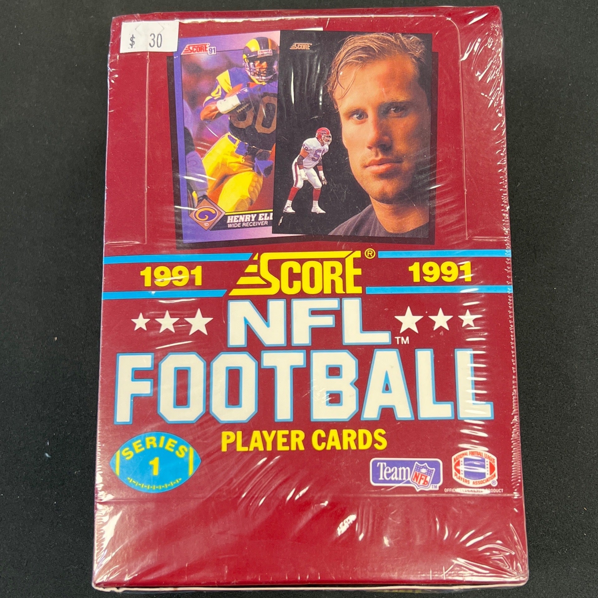 s680129065388134146_p206_i5_w1920 1991 Score Football Series 1 Wax Box - Image 1