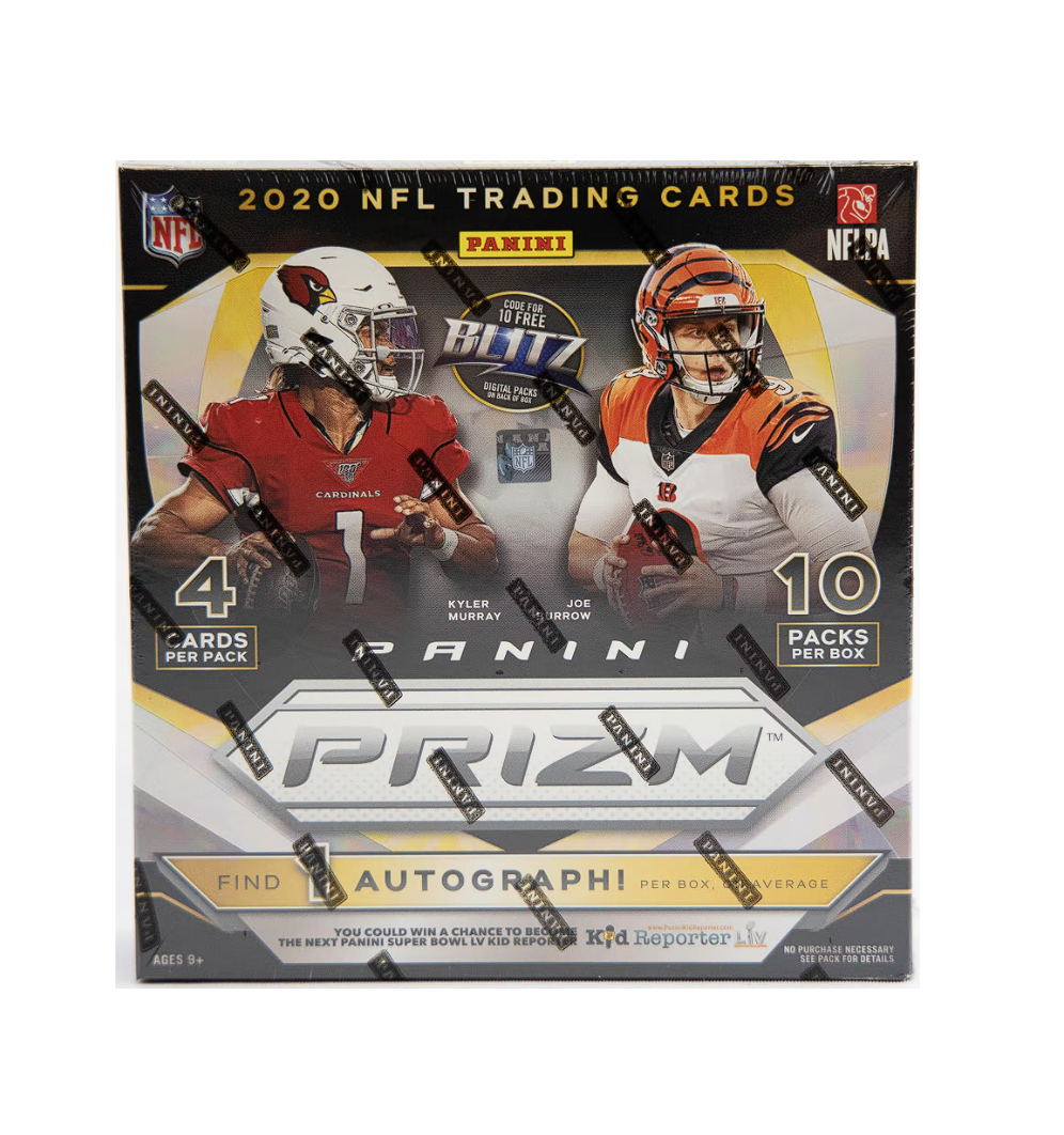 s680129065388134146_p24_i2_w996 2020 Panini Prizm Football Neon Green Mega Box - Image 1