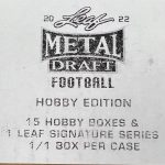 2022 Leaf Metal Draft Football 15 Hobby Box Case - Image 2