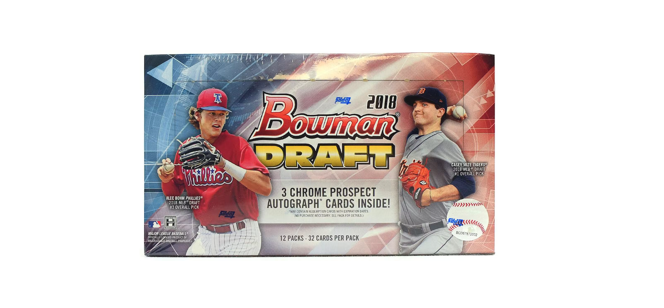 s680129065388134146_p3218_i2_w2302 2018 Bowman Draft Baseball Jumbo Box - Image 1