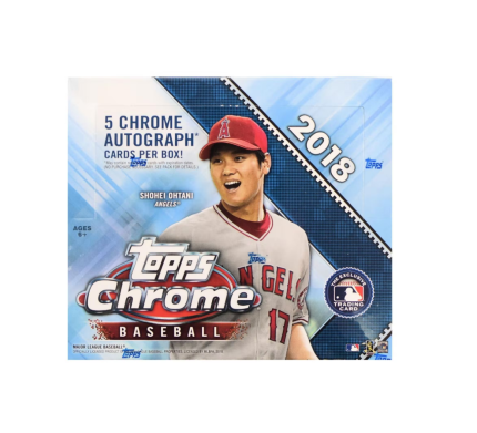2018 Topps Chrome Baseball Hobby Jumbo Box