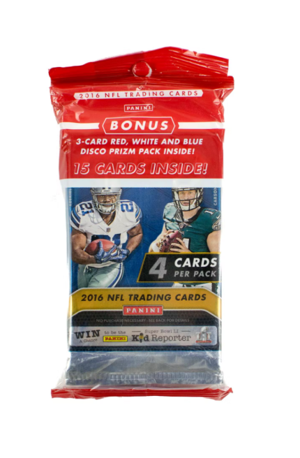 2016 Prizm Football - cello/value pack