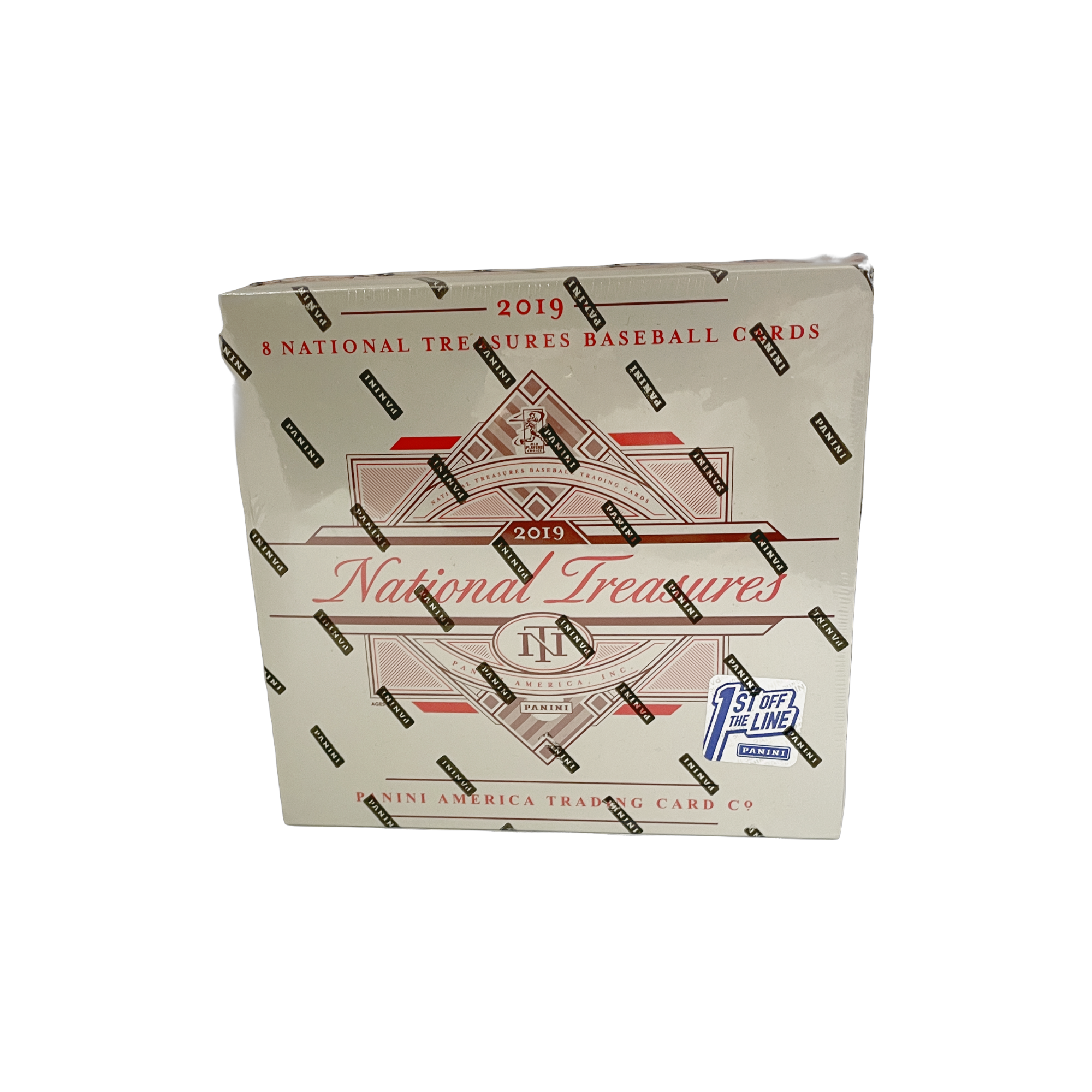 s680129065388134146_p3387_i1_w2000 2019 Panini National Treasures Baseball 1st Off The Line Hobby Box - Image 1