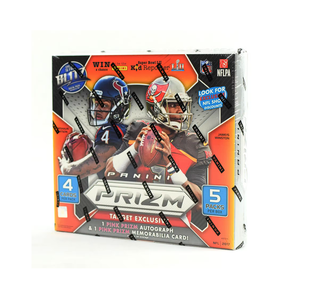 s680129065388134146_p3412_i1_w1002 2017 Panini Prizm Football 5ct Target Exclusive Retail Mega Box - Image 1