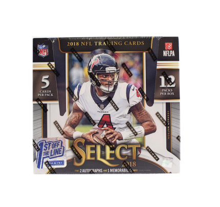 2018 Panini Select Football 1st Off The Line Hobby Box