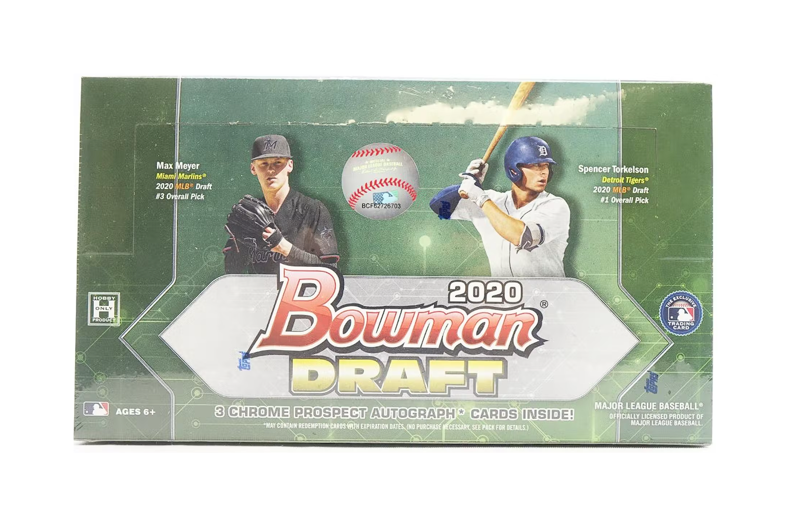 s680129065388134146_p3532_i2_w1614 2020 Bowman Draft Baseball 8 Jumbo Box Hobby Case - Image 1