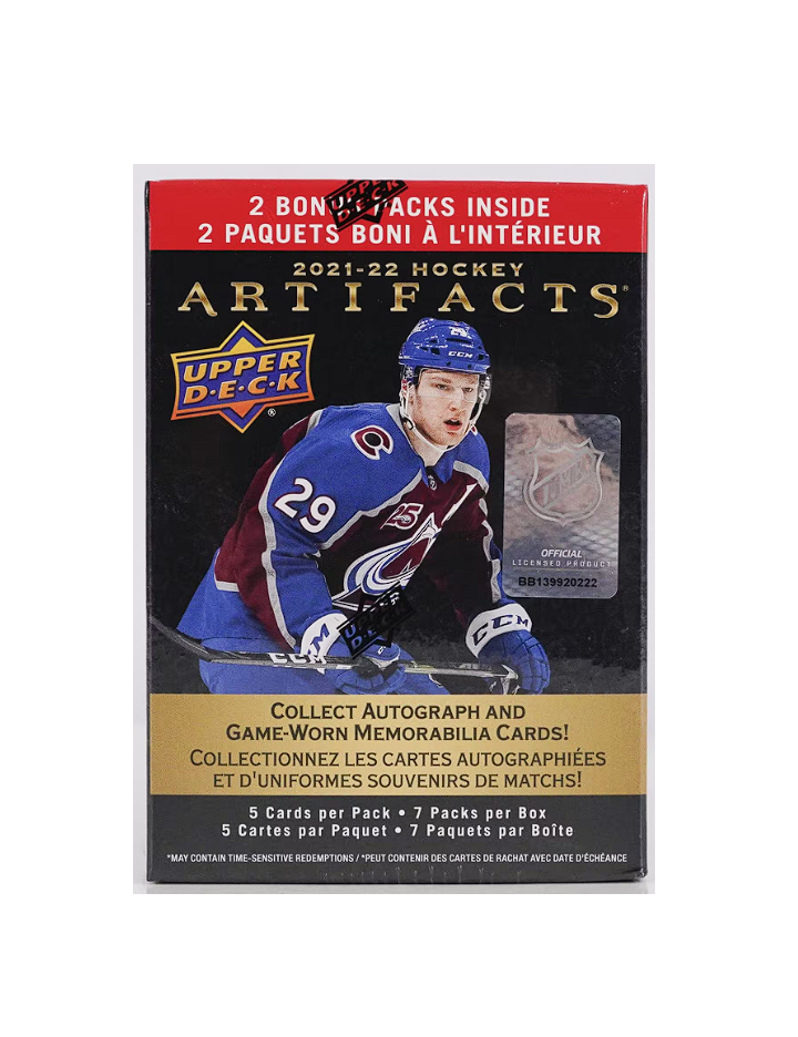 s680129065388134146_p3565_i2_w720 2021-22 Upper Deck Artifacts Hockey Blaster Box - Image 1