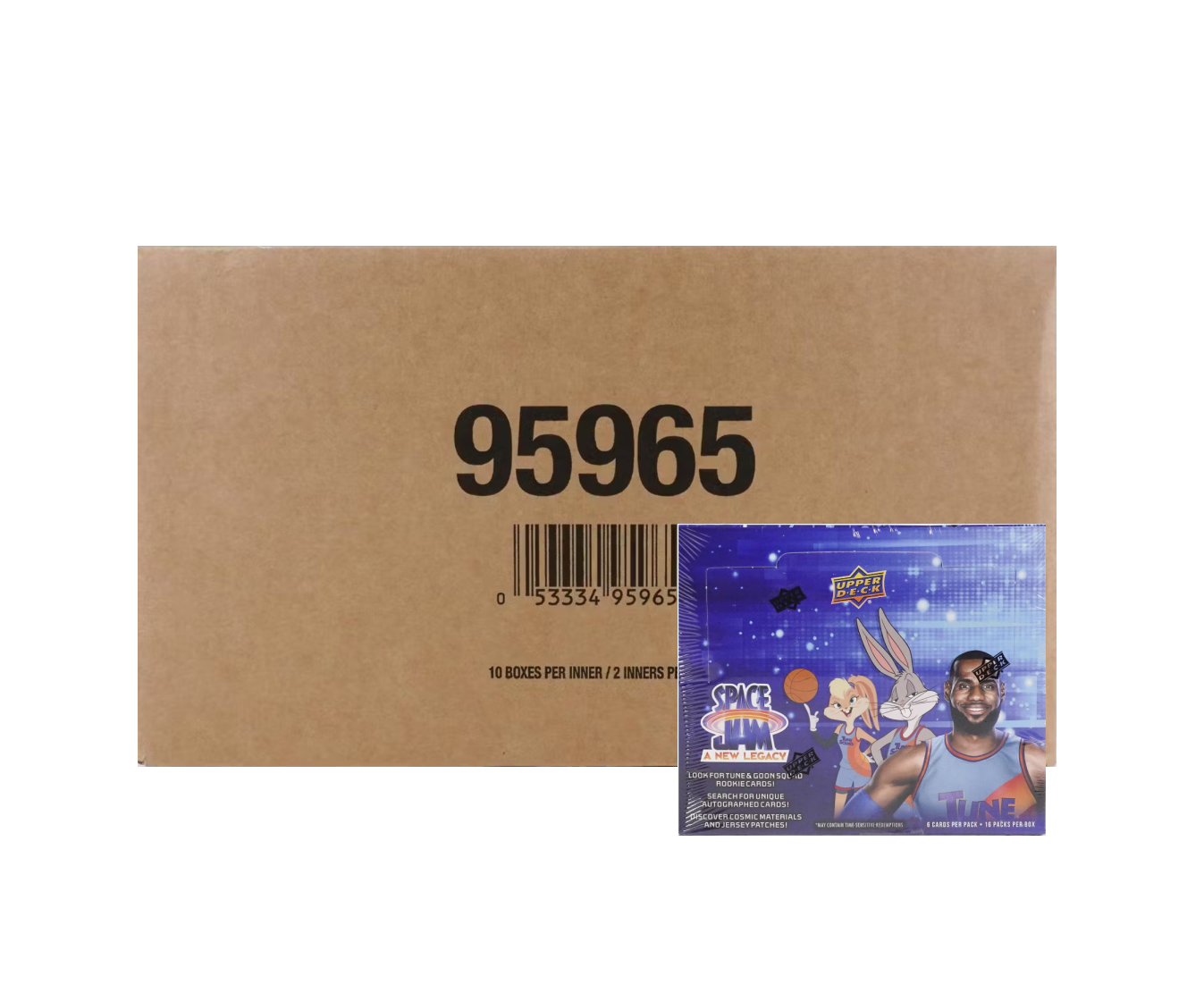 s680129065388134146_p3607_i3_w1347 2021 Upper Deck Space Jam New Legacy Hobby 20-Box Case - Image 1