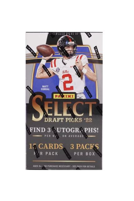2022 Panini Select Draft Picks Football Hobby Box