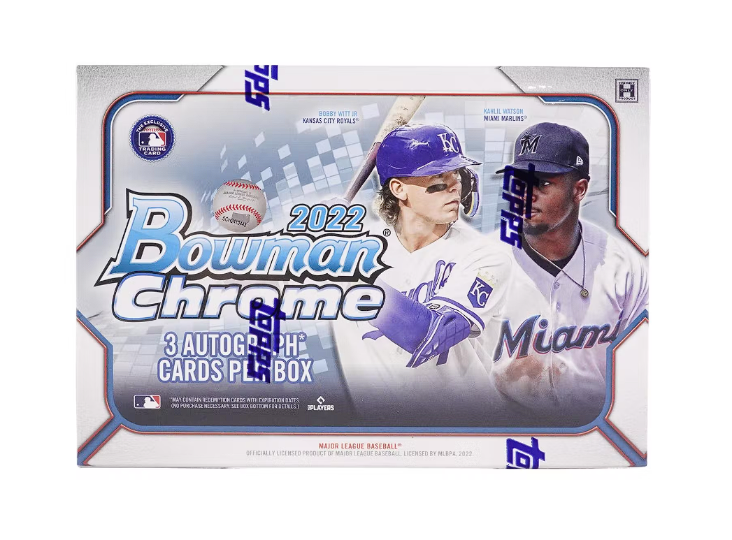 s680129065388134146_p3671_i2_w1047 2022 Bowman Chrome Baseball HTA Choice Hobby Box - Image 1