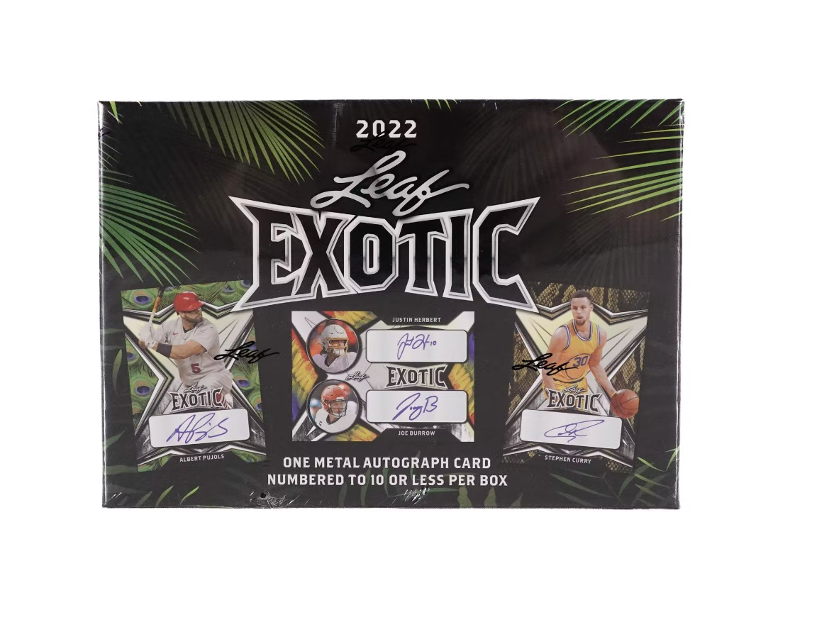 s680129065388134146_p3674_i2_w1176 2022 Leaf Exotic Multi-Sport Hobby Box - Image 1
