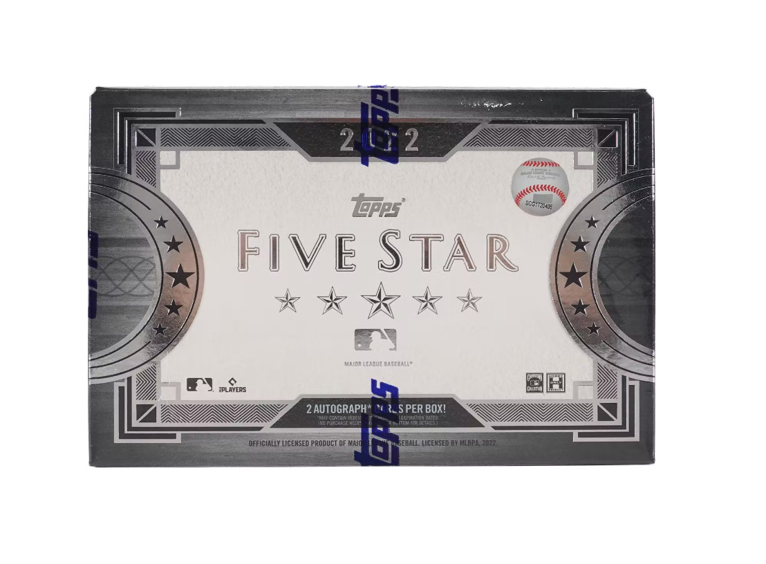 s680129065388134146_p3729_i2_w1108 2022 Topps Five Star Baseball Hobby Box - Image 1