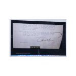 Thomas Edison Framed Signed Framed Document 38x35 - Image 3