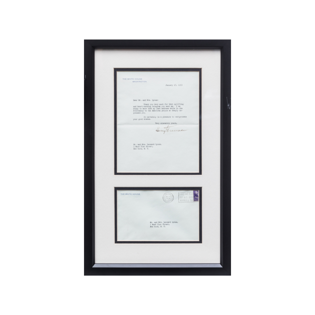 s680129065388134146_p3740_i2_w1080 Harry Truman White House Framed Letter 19x12 - Image 1