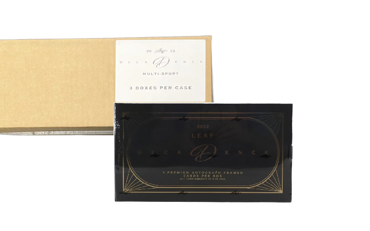 s680129065388134146_p3753_i5_w1254 2022 Leaf Decadence Multi-Sport Hobby 3 Box Case - Image 1